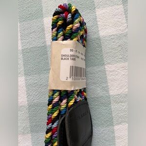 Clare V. Multicolored braided shoulder strap NWT